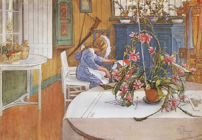 Carl Larsson interior with Cactus china oil painting image